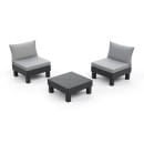 Комплект садовой мебели (два кресла, столик) Keter Elements Balcony (257362) 