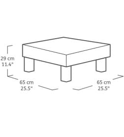 Комплект садовой мебели (два кресла, столик) Keter Elements Balcony