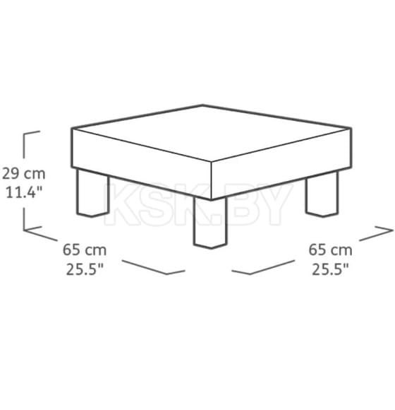 Комплект садовой мебели (два кресла, столик) Keter Elements Balcony (257362) 
