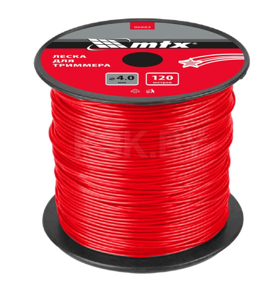 Леска для триммера 2,0 мм х 160 м сечение звезда MTX 96880 (96880) 