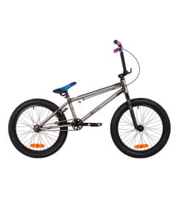 Велосипед NOVATRACK 20" BMX ZODIAC серебристый, сталь , рама 20", U-BRAKE