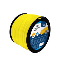 Леска для триммера 2,4 мм х 360 м сечение звезда VERTEX YK-111-2.4-360