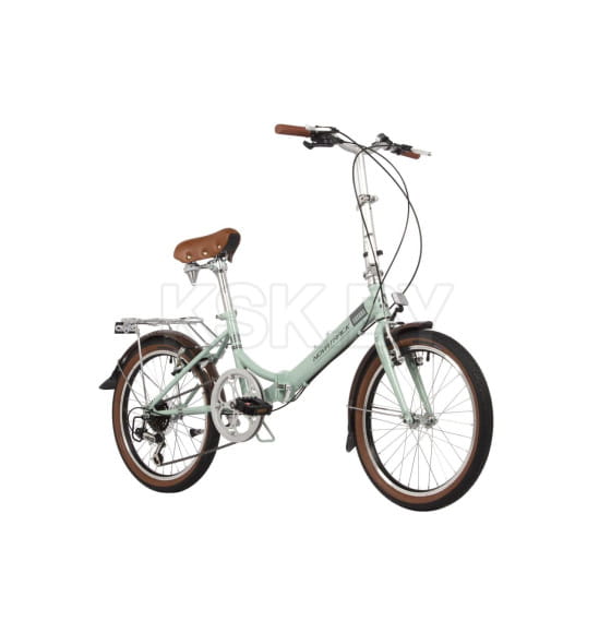 Велосипед NOVATRACK 20" складной, AURORA, мятный (168393 20FAURORA6S.BL4) 