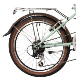 Велосипед NOVATRACK 20" складной, AURORA, мятный