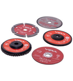 Набор дисков для мини УШМ 76 мм 5 шт VIRA посадка 10мм.