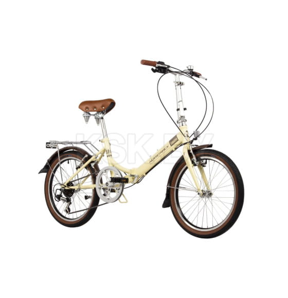 Велосипед NOVATRACK 20" складной, AURORA, бежевый (168392 20FAURORA6S.BG4) 