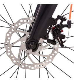 Велосипед NOVATRACK 20" LYNX. Магнезиевая рама, оранж,защ.цепи, диск.тормоз, подножка, заднее крыло