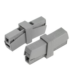 Клемма строительно-монтажная СМК 224 на 2 проводника пружинная (1,0-2,5)/(0,5-2,5) мм² (50 шт.) REXANT 07-2402