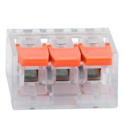 Клемма универсальная компактная 3-проводная до 4,0 мм² (5 шт.) REXANT 07-5207