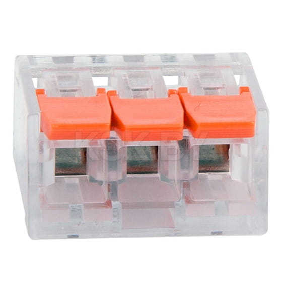 Клемма универсальная компактная 3-проводная до 4,0 мм² (5 шт.) REXANT 07-5207 (07-5207) 