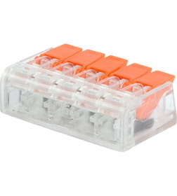 Клемма универсальная компактная 5-прoводная до 4,0 мм² (5 шт.) REXANT 07-5210