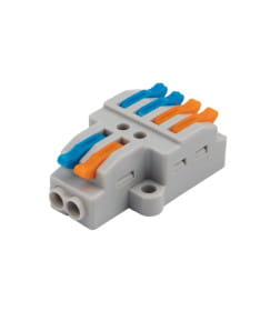 Клемма соединительная многоразовая быстрозажимная разветвительная, с монтажной площадкой (2х2) REXANT 07-5235