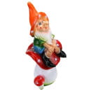 Фигура садовая гном на мухоморе средний 53х24 см арт. СФ-837 (СФ-837) 
