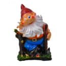 Фигура садовая гном на пне, арт. сф-2002, 48см (СФ-2002) 