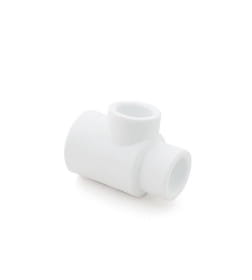 Тройник ПП редукционный 25х20х20 PN25 (белый) РосТурПласт 10764
