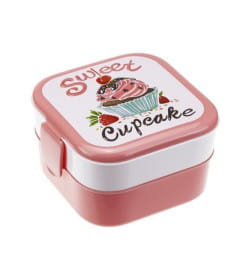 Контейнер для обеда (0,4+0,4л) - капкейки М1232 IDEA icon