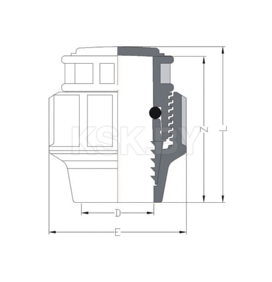 Заглушка ПЭ 50 AV Engineering AVE1325000 (AVE1325000) 