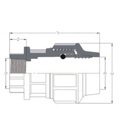 Муфта ПЭ 63 х 2" вн. AV Engineering AVE10563002