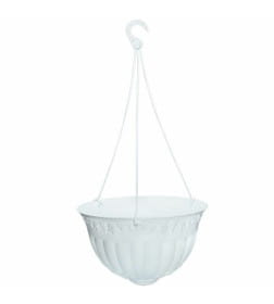 Кашпо "Флора" 4,0 л подвесное 222 (белый)
