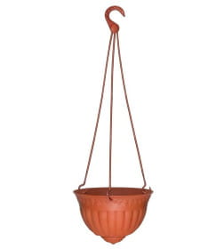 Кашпо "Флора" 4,0 л подвесное 222 (терракотовый)