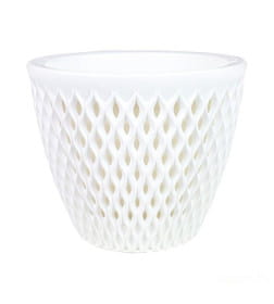 Кашпо "Версаль" (1,6л.) Цв. Белый/Белый