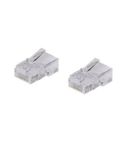 Разъем RJ-45 UTP для кабеля кат. 5Е, 8P8C (2 шт), TDM