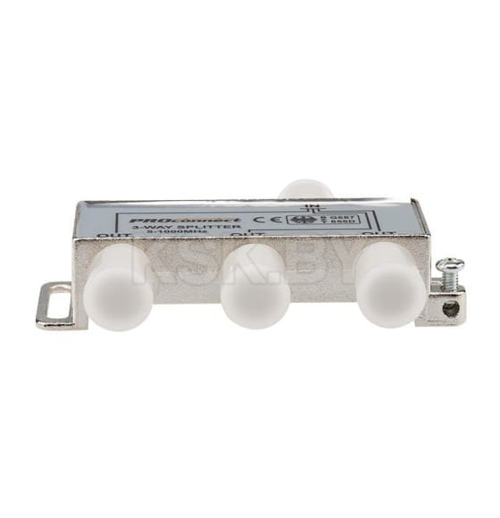 Делитель ТВ на 3 выхода под F разъём 5-1000 МГц PROCONNECT 05-6022 (05-6022) 