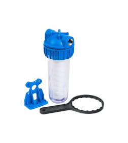 Колба 10" CFC-10K (резьба 1") с картриджем SC-10W (5 мкм) UNIPUMP 85073