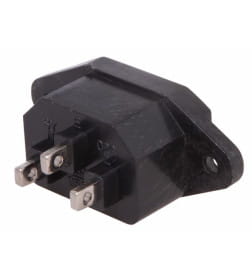 Гнездо сетевое на корпус ("папа" контакт) REXANT 11-0001