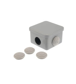 Коробка распаячная ОУ 65x65x50 мм IP54 (УПрк 65*65/45.2.3) REXANT 28-3055