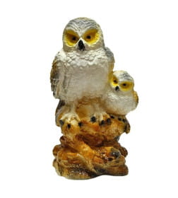 Фигура садовая сова с совёнком, 42 см.,арт.сф-245