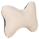 Подушка-косточка на подголовник "Алькантра", ткань бежевая AIRLINE (ASP-B-03) 