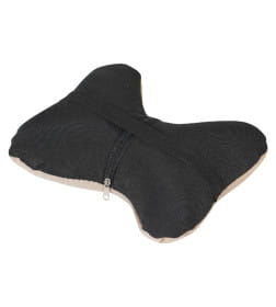 Подушка-косточка на подголовник "Алькантра", ткань бежевая AIRLINE