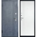 Дверь входная "Луара" Бетон графит/белая эмаль (левая)  960х2050 мм