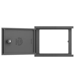 Дверка топочная ДТУ-3Л "Лабиринт" (Окрашенная) уплотненная 320х250х85мм (ВхШхГ) Размер под закладку: 250х210х36 RL36