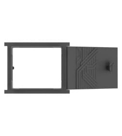 Дверка топочная ДТУ-3Л "Лабиринт" (Окрашенная) уплотненная 320х250х85мм (ВхШхГ) Размер под закладку: 250х210х36 RL36