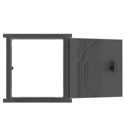 Дверка топочная ДТУ-4Л "Лабиринт" (Окрашенная) уплотненная 320х320х85мм (ВхШхГ) Размер под закладку: 250х280х36 RL36