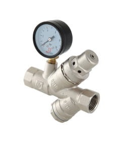 Подпиточный клапан с фильтром и манометром 1/2" VALTEC