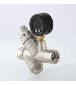 Подпиточный клапан с фильтром и манометром 1/2" VALTEC