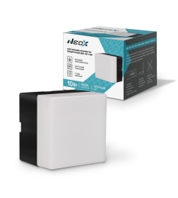 Светильник-коннектор квадратный ДБО-КВ-LINE 10Вт 230В 4000К черный NEOX 4690612039701