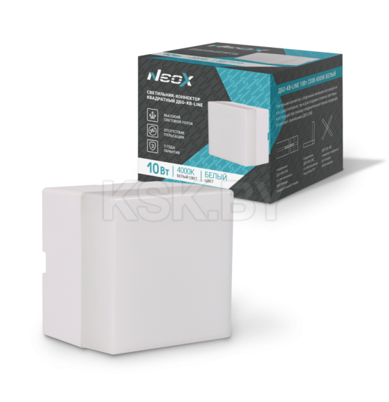 Светильник-коннектор квадратный ДБО-КВ-LINE 10Вт 230В 4000К белый NEOX 4690612037813 (4690612037813) 