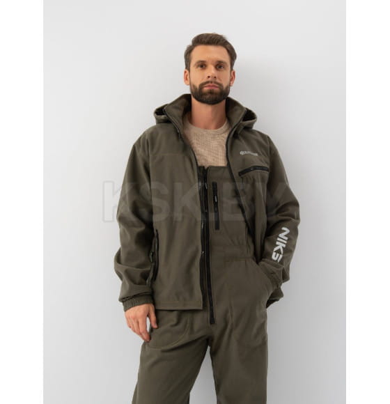 Костюм деми HUNTSMAN Никс ЛЮКС -5°C Хаки 44-46/170-176 ткань Alova Windblock