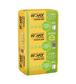 Утеплитель Vetonit/Isover Тёплый дом Плита 100/Е/К 100х610х1170мм (4,9959м2/0,5м3)