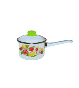 Ковш "Лимон" 1,5 л (с крышкой) СТАЛЬЭМАЛЬ 1RD144M