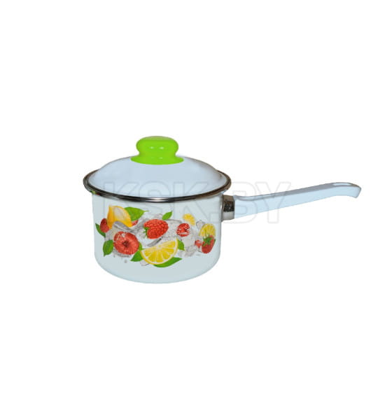 Ковш "Лимон" 1,5 л (с крышкой) СТАЛЬЭМАЛЬ 1RD144M (73673) 