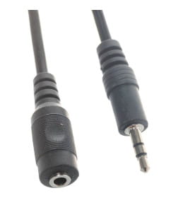 Шнур 3.5 мм гнездо стерео - 3.5 мм штекер стерео 3 м REXANT 17-4005