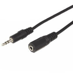 Шнур 3.5 мм гнездо стерео - 3.5 мм штекер стерео 5 м REXANT 17-4006