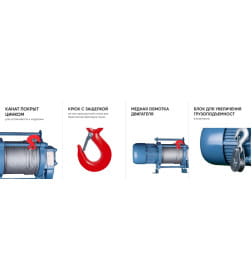 Лебедка электрическая GEARSEN KCD-500 (500кг х 70м, 380В)