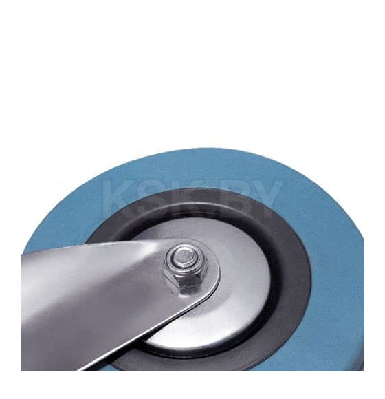 Поворотная колесная опора с тормозом серая резина (25) Longway SCgb 55m  (SCgb 55m) 