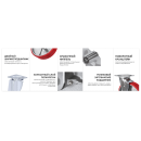 Промышленное поворотное колесо Longway б/г с тормозом полиуретан SCpb 55 (SCPB 55) 